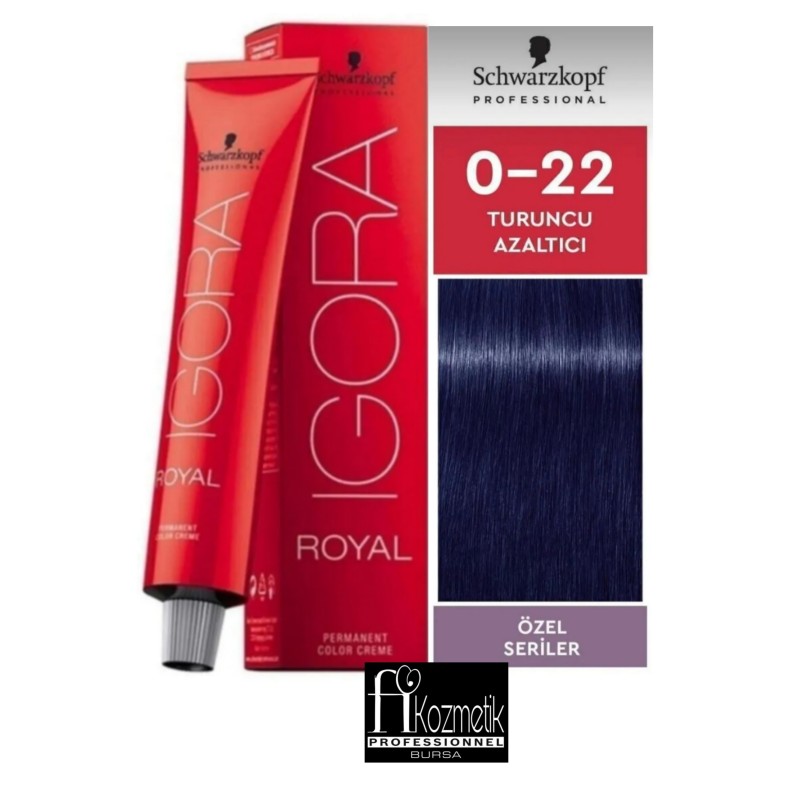 Igora saç boyası 60ml.tüp 0.22 turuncu azaltıcı