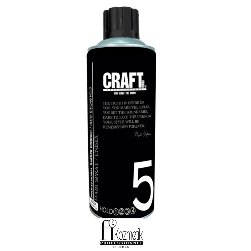 CRAFTMAN SAÇ SPREYİ 400ML UNISEX ULTRA STRONG HOLD 5