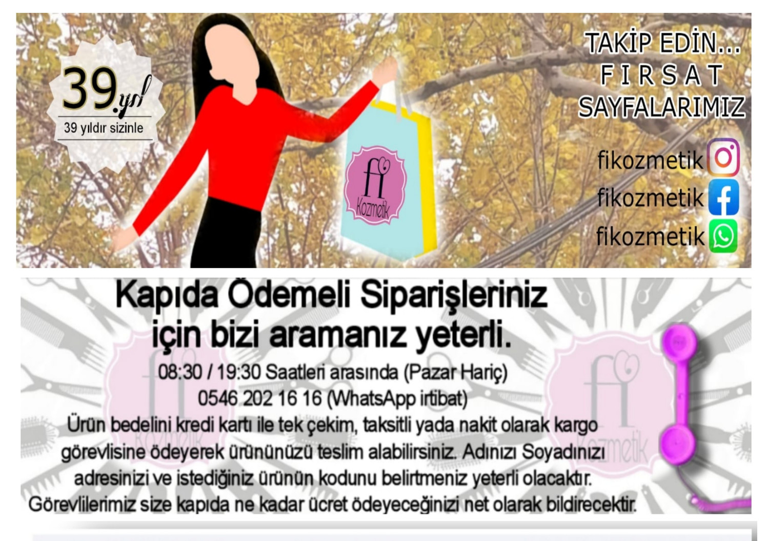 Fİ KOZMETİK PROFESSIONNEL BURSA promo